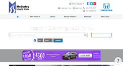 Desktop Screenshot of mccurleyintegrityhonda.net